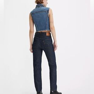 LEVI’S 501 Original Indigo Blue Jeans Raw Hems 23X29 Pre❤️ Perfection